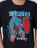 Little M Anime Robots Short Sleeve T-Shirt