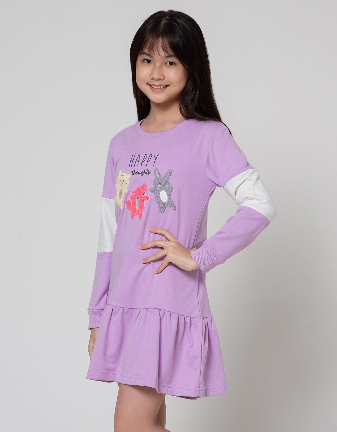 Aero Animal Print Dress Anak Perempuan