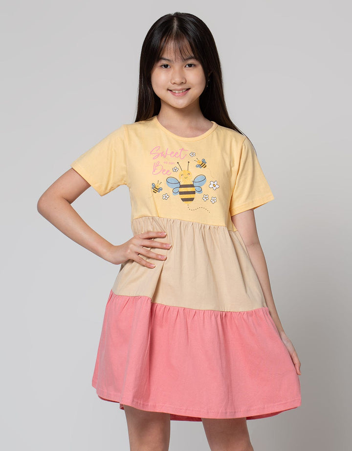 Aero Short Sleeve Midi Dress Daily Bee