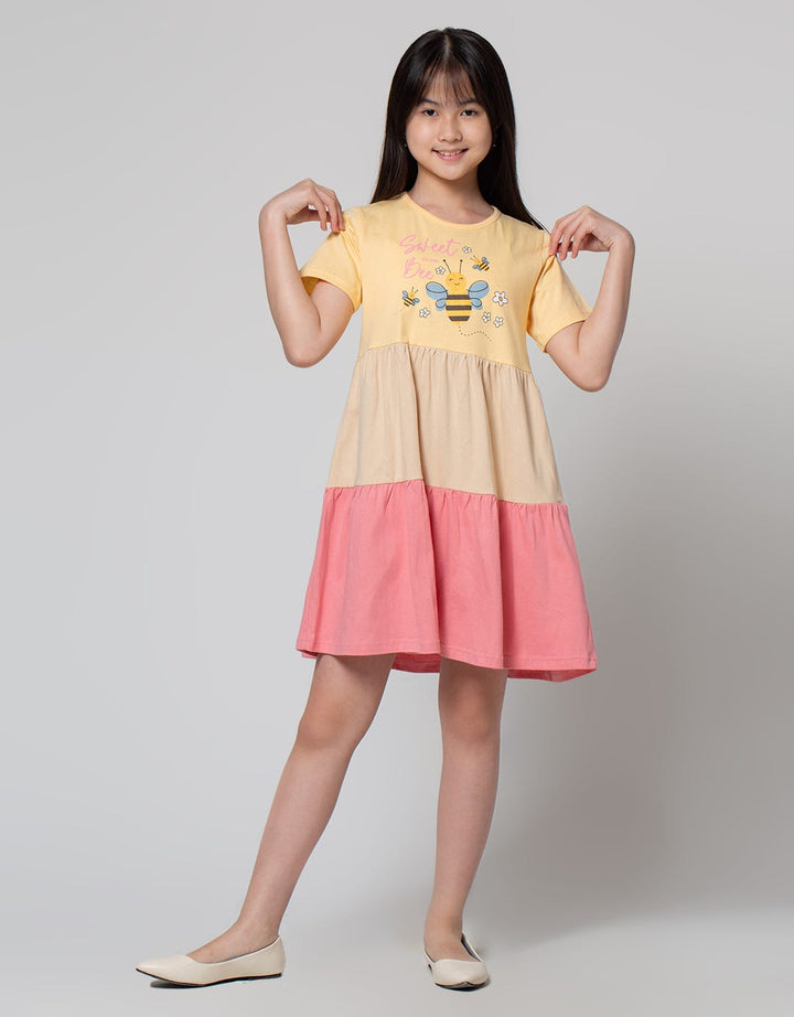 Aero Short Sleeve Midi Dress Daily Bee