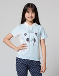 Aero Panda Print Hoodie Sweater Anak Perempuan