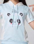 Aero Panda Print Hoodie Sweater Anak Perempuan