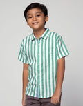 Nevada Short Sleeve Shirt Cotton Tancel Stripe