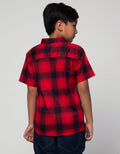 Nevada Short Sleeve Shirt Poplin Fullprint Check