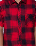 Nevada Short Sleeve Shirt Poplin Fullprint Check
