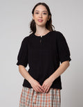 Connexion Short Sleeve Blouse Crinkle