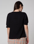 Connexion Short Sleeve Blouse Crinkle