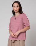Connexion Short Sleeve Blouse Crinkle