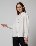 Details Long Sleeve Shirt Plain With Button Placket Opening