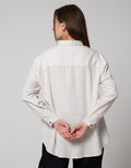 Details Long Sleeve Shirt Plain With Button Placket Opening