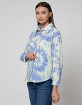 Details Long Sleeve Shirt Printed With Button Opening