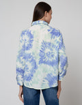 Details Long Sleeve Shirt Printed With Button Opening