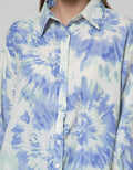 Details Long Sleeve Shirt Printed With Button Opening