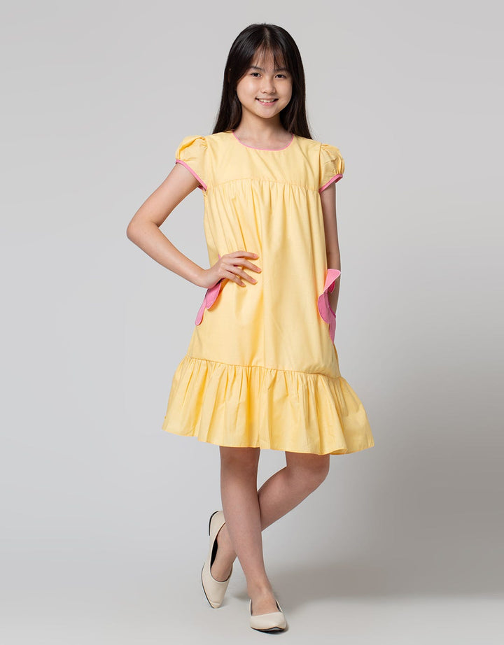 Kidz Too Short Sleeve Midi Dress Bunga Hidup