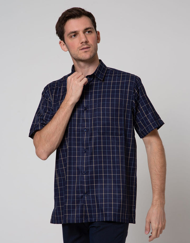 Stanley Adams Short Sleeve Shirt Checks Regular