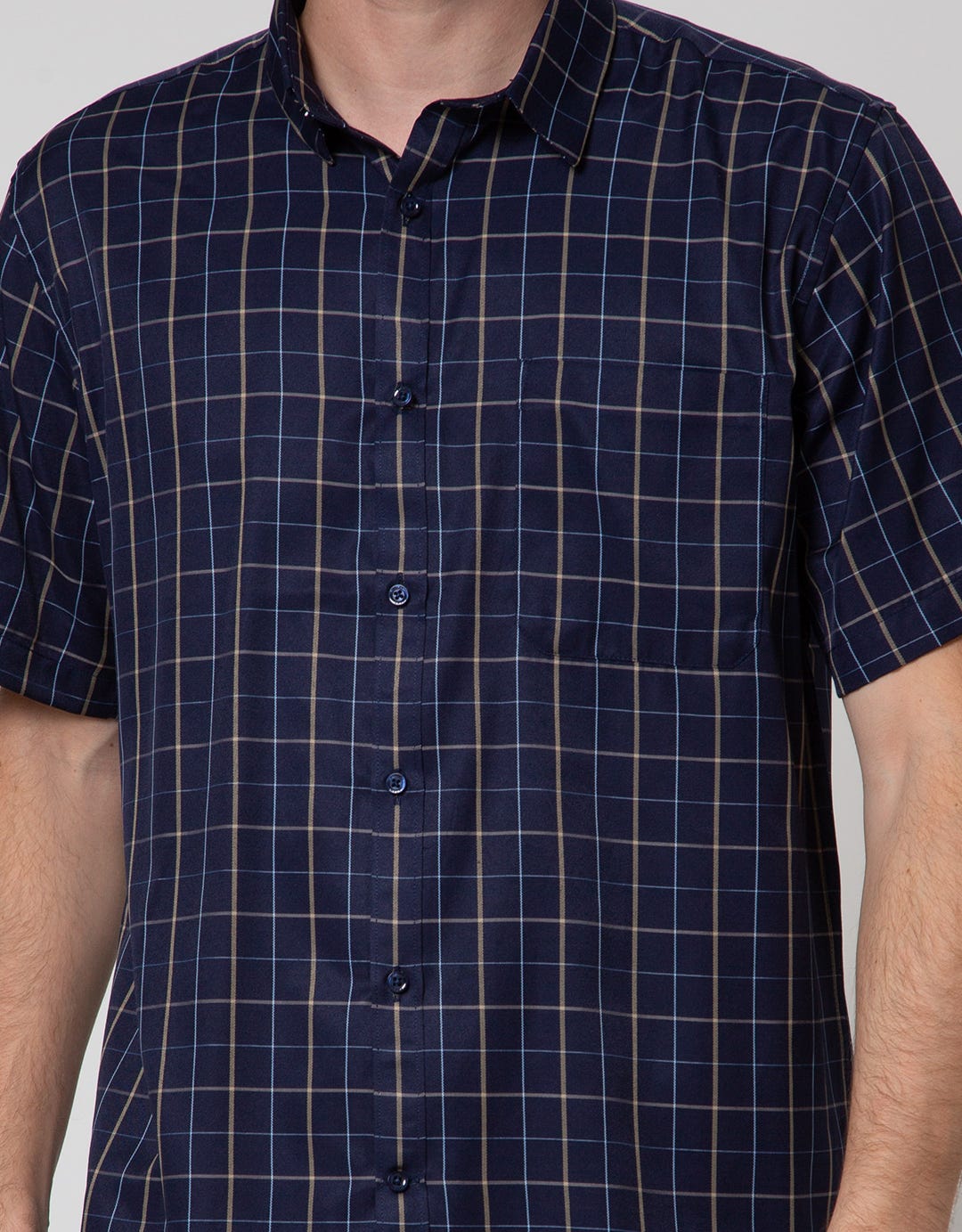 Stanley Adams Short Sleeve Shirt Checks Regular