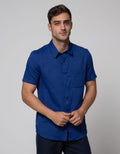 Stanley Adams Lengan Pendek Shirt Texture Slim