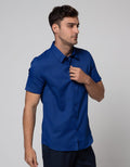 Stanley Adams Lengan Pendek Shirt Texture Slim