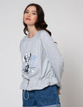 Details Sweatshirt With Waist String