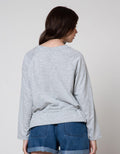 Details Sweatshirt With Waist String
