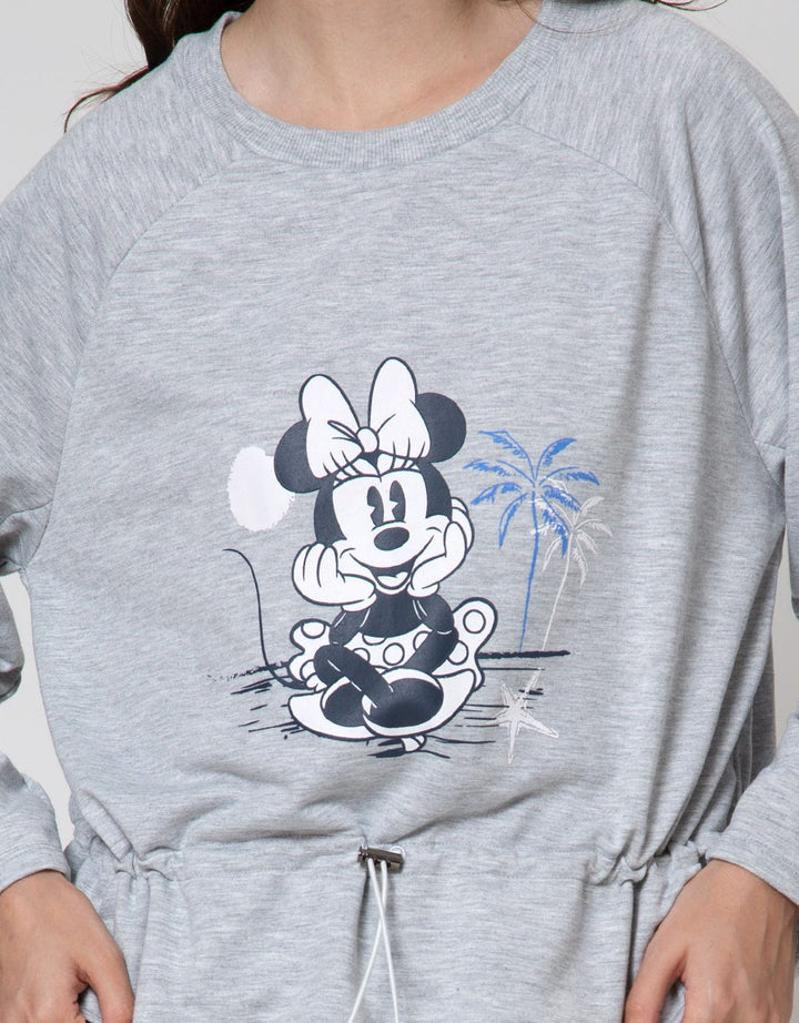 Details Sweatshirt With Waist String