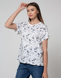 Details Short Sleeve T-Shirt All Over Print Tee Minnie On The Beach