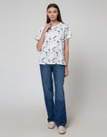 Details Short Sleeve T-Shirt All Over Print Tee Minnie On The Beach
