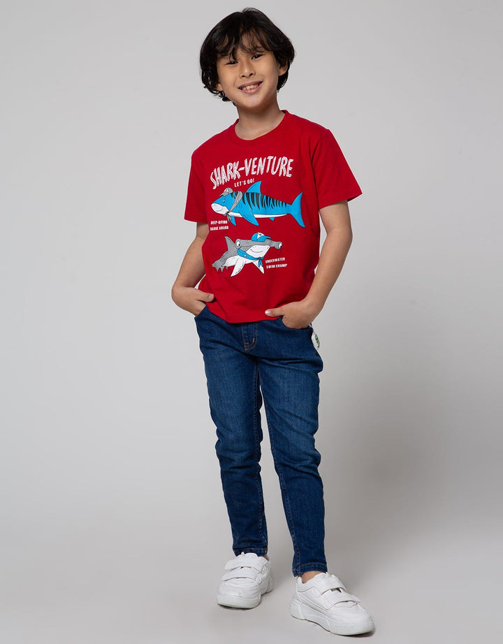 Little M Short Sleeve T-Shirt Best Buy Shark