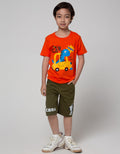 Little M Short Sleeve T-Shirt Dino Car