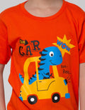 Little M Short Sleeve T-Shirt Dino Car