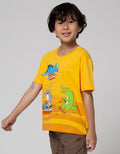 Little M Short Sleeve T-Shirt Best Buy Dino Surf