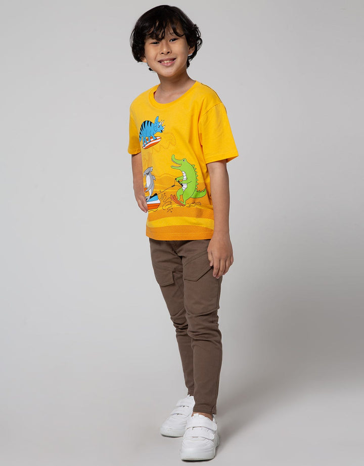 Little M Short Sleeve T-Shirt Best Buy Dino Surf