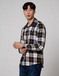 Cardinal Jeans Plaid Pattern Long Sleeve Shirt