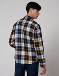 Cardinal Jeans Plaid Pattern Long Sleeve Shirt