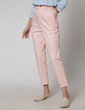 Details Long Pants High Waist W Half Elastic At Waist
