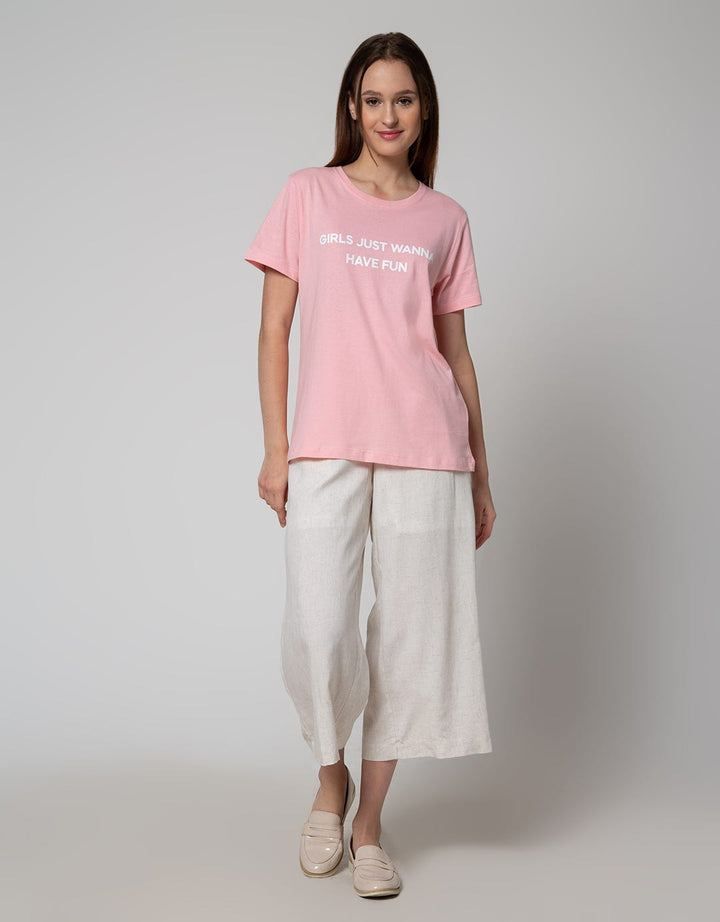 Details Long Pants Woven With Wide Leg Style