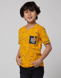 Little M Short Sleeve T-Shirt Bear Kantong Aplikasi Gantung