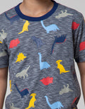 Little M Dino Salur Kaos Anak Laki-laki