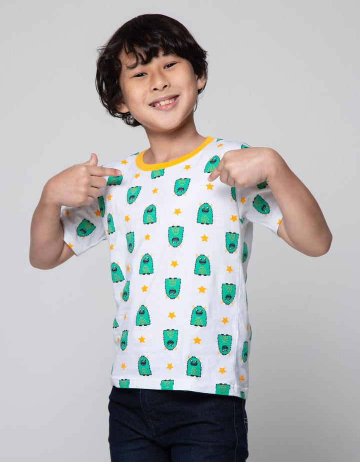 Little M Short Sleeve T-Shirt Print Monster