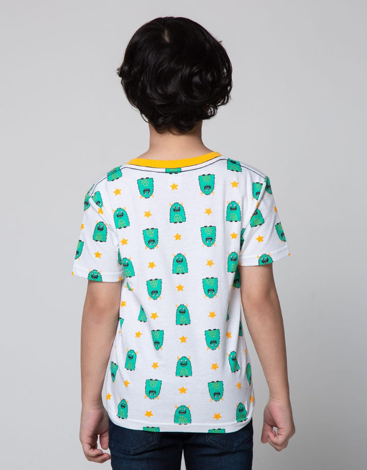 Little M Short Sleeve T-Shirt Print Monster