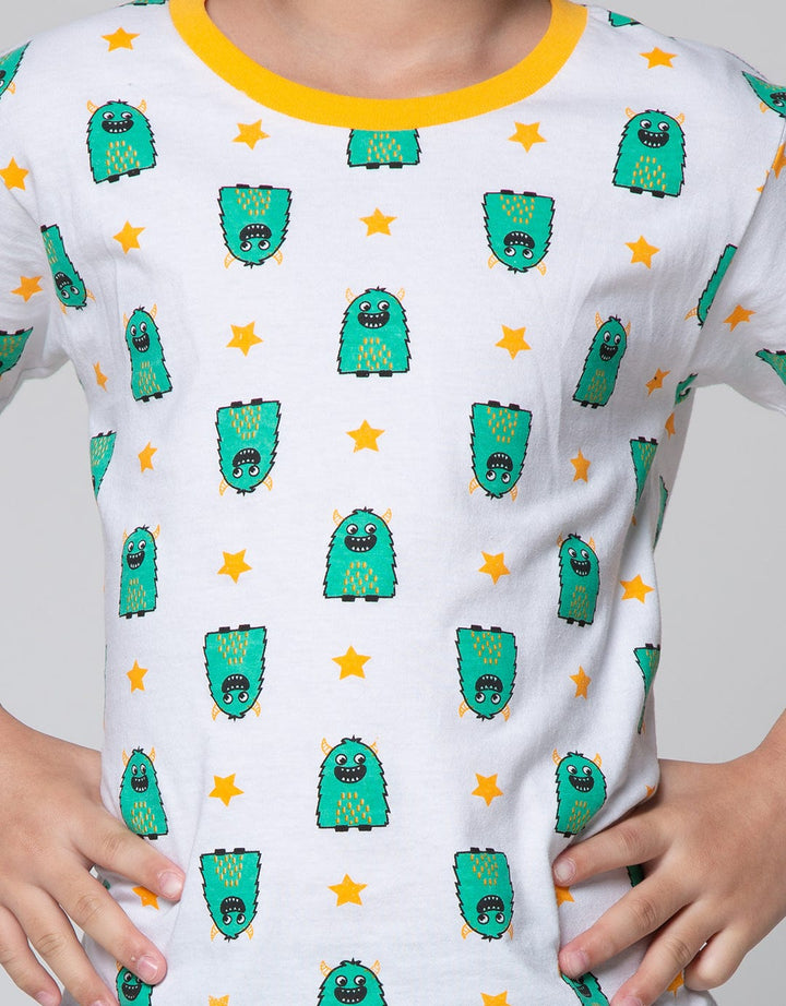 Little M Short Sleeve T-Shirt Print Monster