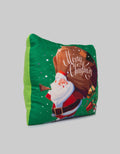 Little M Bantal Xmas Print Santa Green