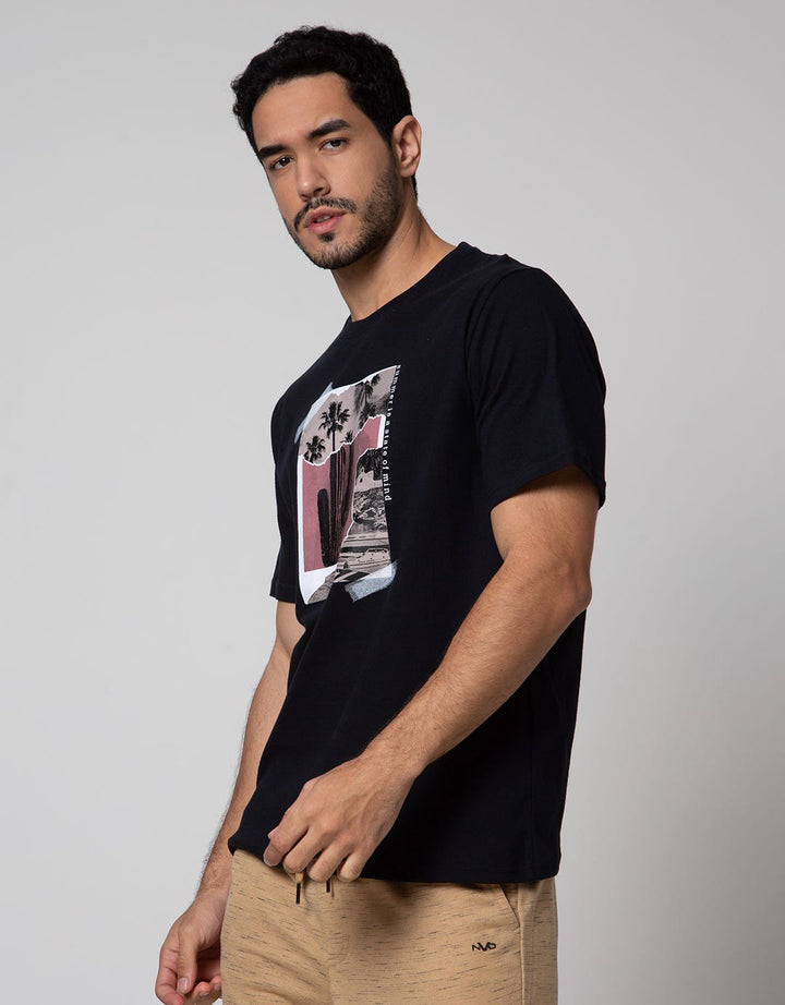 T Zone Short Sleeve T-Shirt Print Theme Summertime Cactus 1