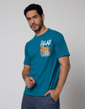 T Zone Short Sleeve T-ShirtPrint Theme Summertime - Relax 1