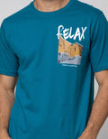 T Zone Short Sleeve T-ShirtPrint Theme Summertime - Relax 1