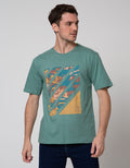 T Zone Photoprint Theme Kaos Kasual Pria