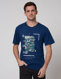 T Zone Photoprint Theme Kaos Kasual Pria