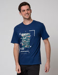 T Zone Photoprint Theme Kaos Kasual Pria