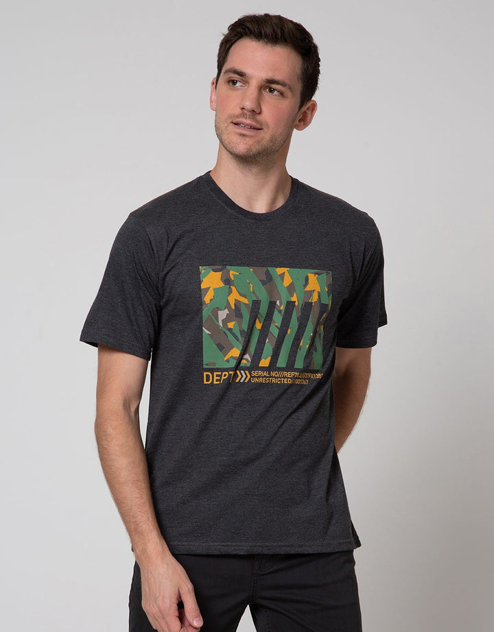 T Zone Photoprint Theme Kaos Kasual Pria