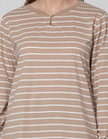 Connexion Long Sleeve T-Shirt O-Shaped Stripes